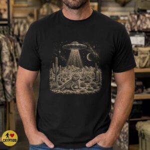 Horned Lizard UFO Shirt, Vintage Desert Alien Encounter