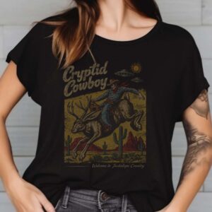 Jackalope Cowboy Rodeo Shirt, UFO Western Cryptid