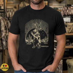 Jackalope Southwest Desert Shirt, Vintage Western Folklore