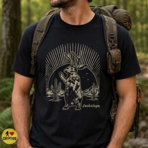 Jackalope Southwest Desert Shirt, Vintage Western Folklore