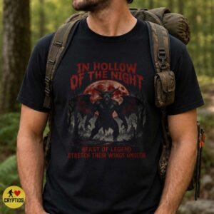 Jersey Devil Blood Moon Dark Gothic Cryptid Horror Shirt