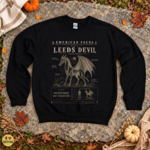 Jersey Devil Leeds Devil History Cryptozoology Field Guide Shirt