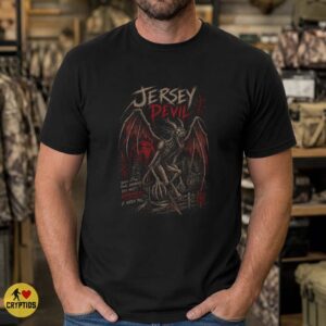 Jersey Devil Pine Barrens Do Not Approach Vintage Horror T-Shirt 9 Jersey Devil Pine Barrens Do Not Approach Vintage Horror Shirt