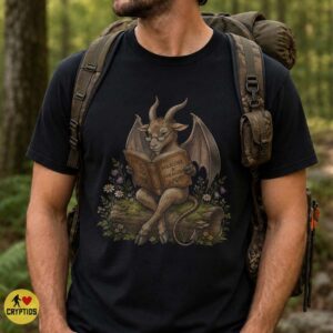 Jersey Devil Reading Cottagecore Book Lover Shirt