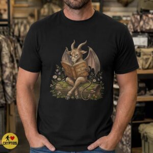 Jersey Devil Reading Cottagecore Book Lover T-Shirt 9 Jersey Devil Reading Cottagecore Book Lover Shirt