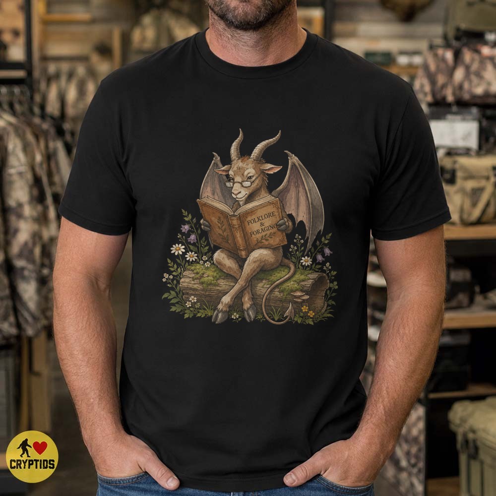 Jersey Devil Reading Cottagecore Book Lover T-Shirt 5 Jersey Devil Reading Cottagecore Book Lover Shirt