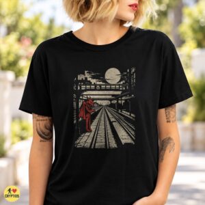 Jersey Devil Train Station Vintage Noir Urban Gothic Shirt