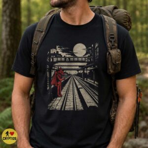 Jersey Devil Train Station Vintage Noir Urban Gothic Shirt