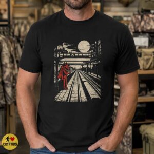 Jersey Devil Train Station Vintage Noir Urban Gothic Shirt
