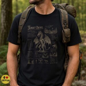 Jersey Devil Vintage Cryptozoology Field Guide Shirt