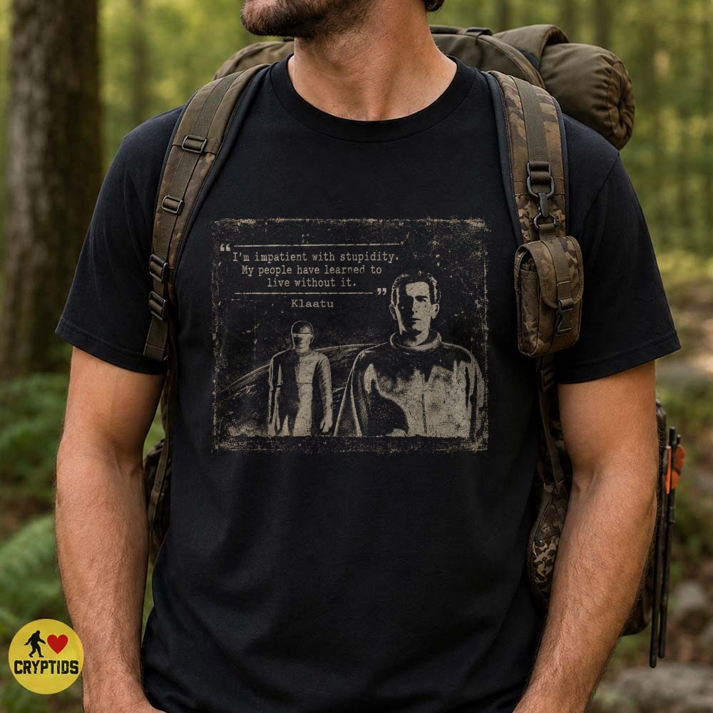 Klaatu Alien The Day the Earth Stood Still Vintage Movie T-Shirt 4 Klaatu Alien The Day the Earth Stood Still Vintage Movie Shirt