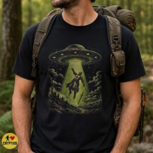 Knights Templar UFO Abduction T-Shirt, Vintage Medieval Sci-Fi 5 Knights Templar UFO Abduction Shirt, Vintage Medieval Sci-Fi