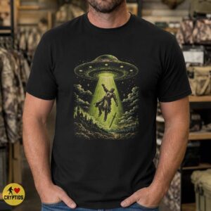 Knights Templar UFO Abduction T-Shirt, Vintage Medieval Sci-Fi 6 Knights Templar UFO Abduction Shirt, Vintage Medieval Sci-Fi