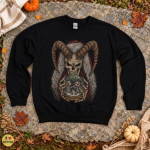 Krampus Naughty Children Christmas Dark Folk Horror Shirt