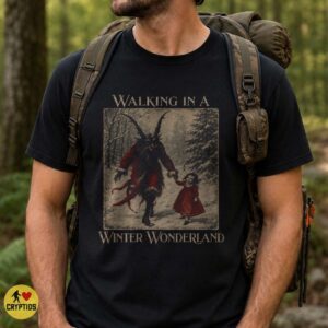 Krampus Winter Wonderland Vintage Christmas Horror Shirt