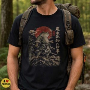 Loveland Frog Samurai Ukiyo-e T-Shirt, Japanese Vintage Cryptid 8 Loveland Frog Samurai Ukiyo-e Shirt, Japanese Vintage Cryptid