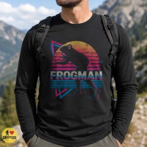 Loveland Frogman Retro 80s Synthwave Shirt
