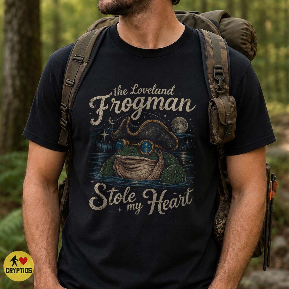 Loveland Frogman Stole My Heart Romantic Cryptid T-Shirt 3 Loveland Frogman Stole My Heart Romantic Cryptid Shirt