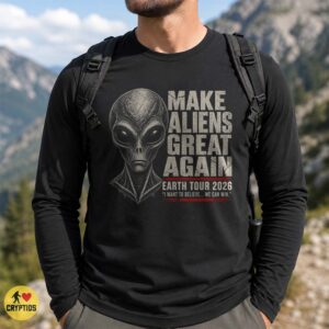 Make Aliens Great Again Shirt, Earth Tour 2026 Grey Alien