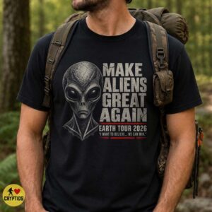 Make Aliens Great Again Shirt, Earth Tour 2026 Grey Alien