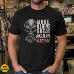 Make Aliens Great Again Shirt, Earth Tour 2026 Grey Alien