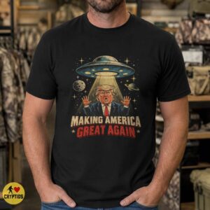 Making America Great Again Trump UFO Shirt Political Satire