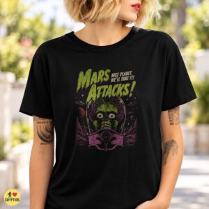 Mars Attacks Nice Planet We’ll Take It Retro Alien T-Shirt 5 Mars Attacks Nice Planet We’ll Take It Retro Alien Shirt