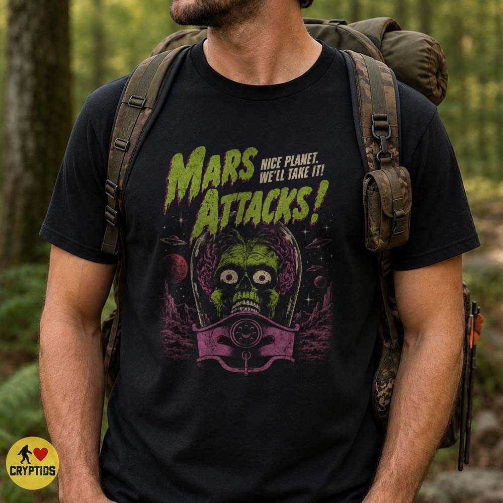 Mars Attacks Nice Planet We’ll Take It Retro Alien T-Shirt 3 Mars Attacks Nice Planet We’ll Take It Retro Alien Shirt