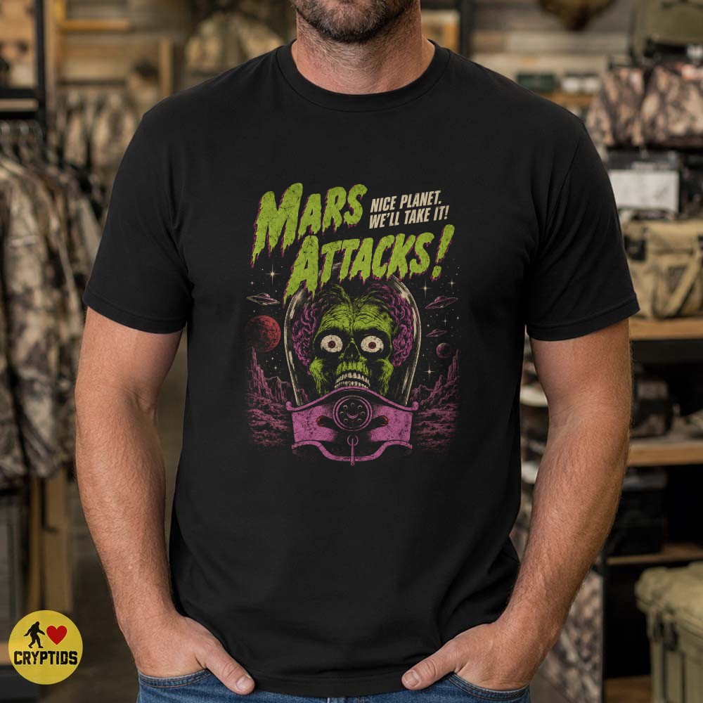 Mars Attacks Nice Planet We’ll Take It Retro Alien T-Shirt 4 Mars Attacks Nice Planet We’ll Take It Retro Alien Shirt