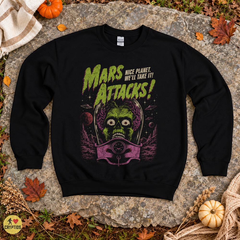 Mars Attacks Nice Planet We’ll Take It Retro Alien T-Shirt 1 Mars Attacks Nice Planet We’ll Take It Retro Alien Shirt