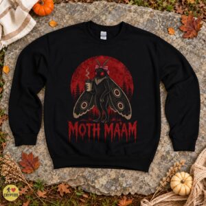 Moth Ma’am Cute Mothman Coffee Shirt Women Girls
