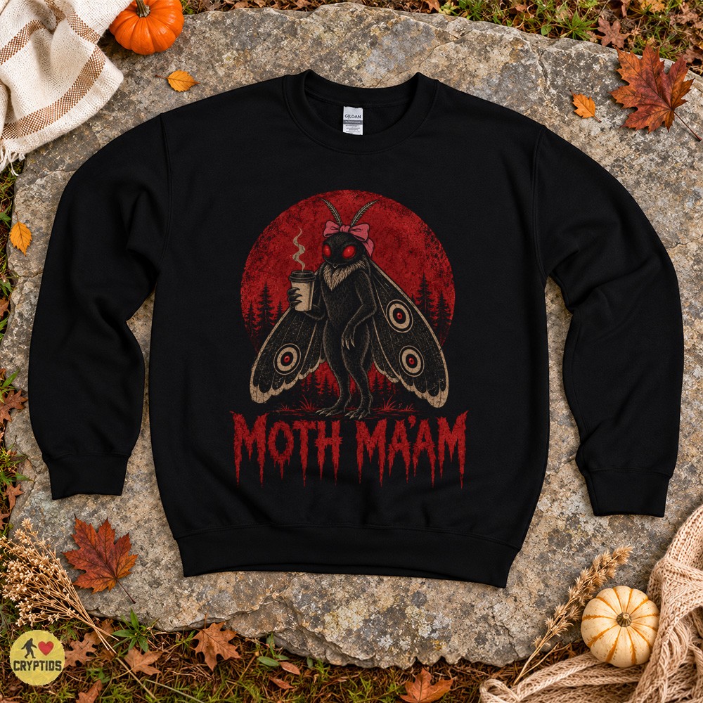 Moth Ma’am Cute Mothman Coffee T-Shirt Women Girls 1 Moth Ma’am Cute Mothman Coffee Shirt Women Girls