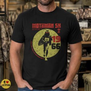 Mothman 5K Point Pleasant Shirt, Retro 1966 Cryptid Race