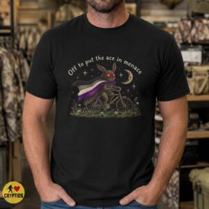 Mothman Ace Pride Asexual Cycling Cryptid Shirt