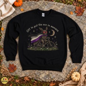 Mothman Ace Pride Asexual Cycling Cryptid Shirt