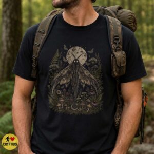 Mothman Botanical Gothic Vintage Moth Shirt