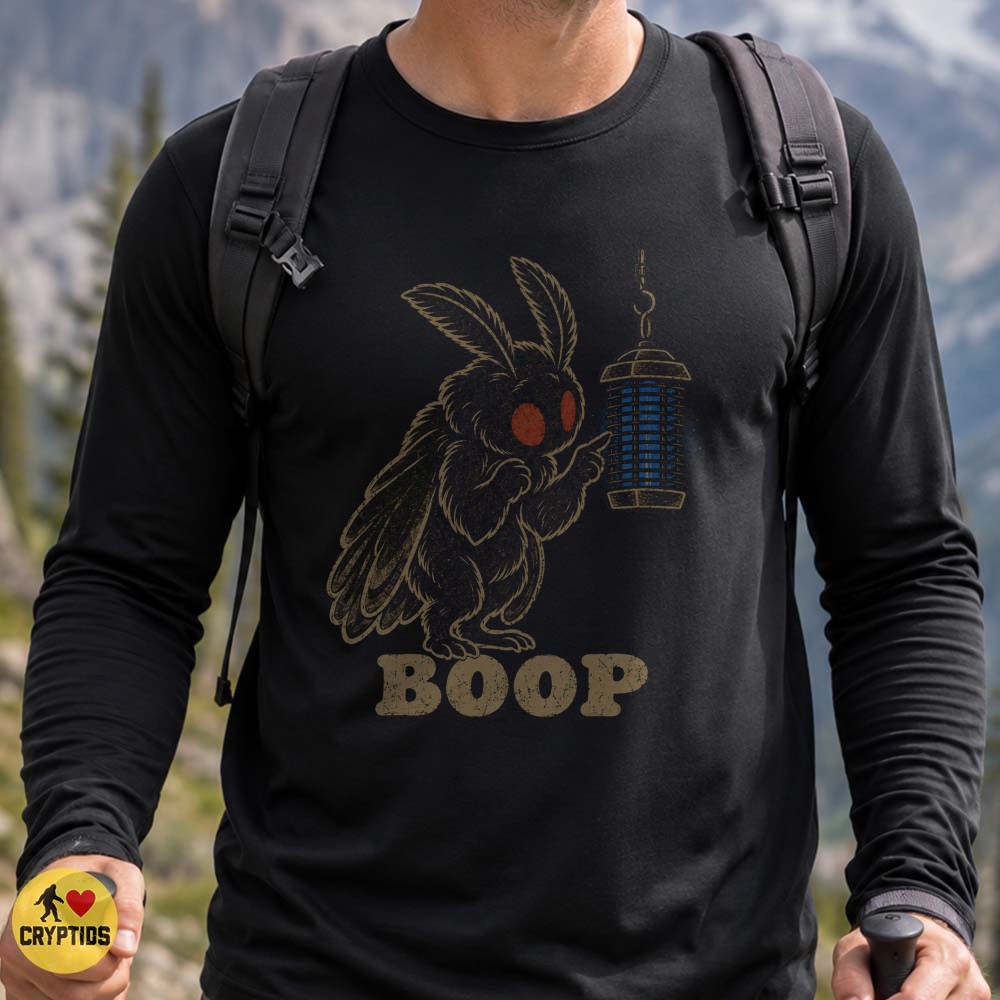 Mothman Bug Zapper Funny Cryptid BOOP T-Shirt 4 Mothman Bug Zapper Funny Cryptid BOOP Shirt
