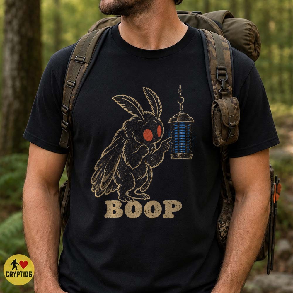 Mothman Bug Zapper Funny Cryptid BOOP T-Shirt 5 Mothman Bug Zapper Funny Cryptid BOOP Shirt