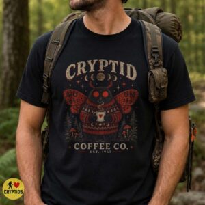Mothman Coffee Vintage Cryptid 1967 Design Shirt