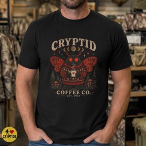 Mothman Coffee Vintage Cryptid 1967 Design Shirt