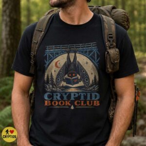 Mothman Cryptid Book Club Gothic Reading Book Lover Shirt
