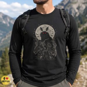 Mothman Full Moon Dark Celestial Gothic Horror Shirt