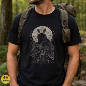 Mothman Full Moon Dark Celestial Gothic Horror Shirt