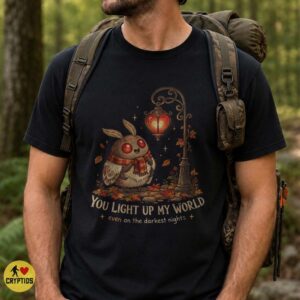 Mothman Lamp You Light Up My World Shirt Cozy Autumn