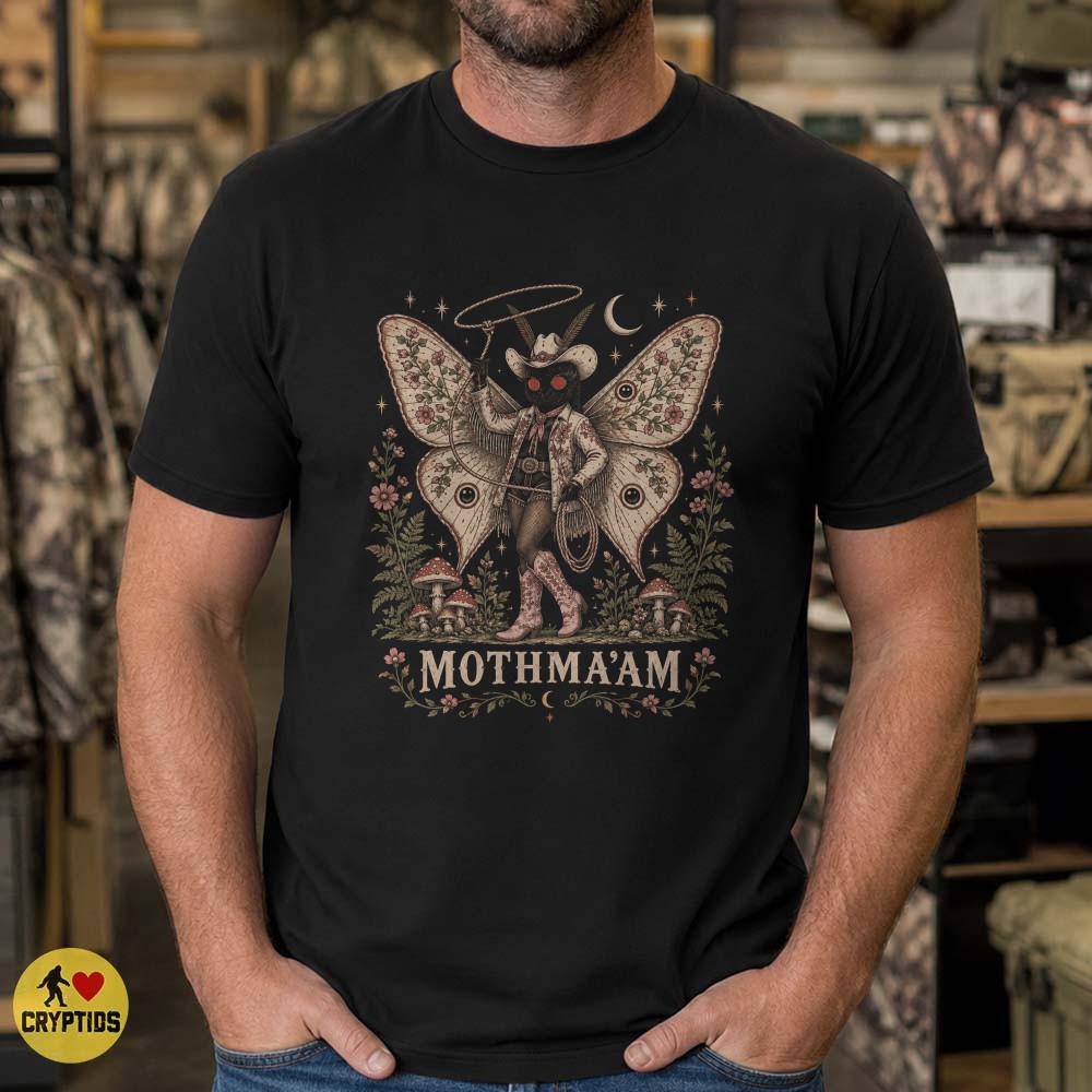 Mothman Mothma'am Vintage Cowgirl Western T-Shirt 4 Mothman Mothma'am Vintage Cowgirl Western Shirt