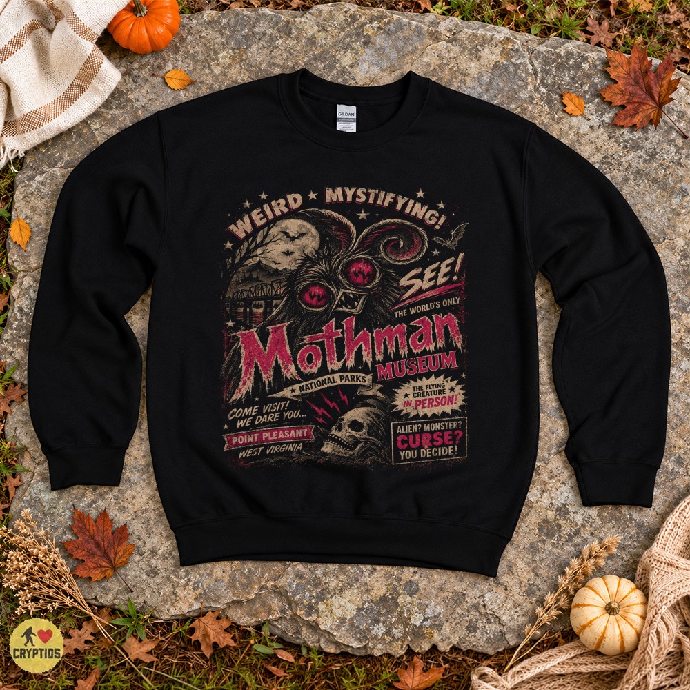 Mothman Museum Point Pleasant WV Vintage Crypti T-Shirt 1 Mothman Museum Point Pleasant WV Vintage Crypti Shirt