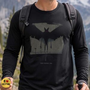 Mothman Point Pleasant 1966 T-Shirt, Vintage Cryptid Horror 7 Mothman Point Pleasant 1966 Shirt, Vintage Cryptid Horror