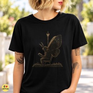 Mothman Reading Book Dark Academia Introvert Book Lover T-Shirt 5 Mothman Reading Book Dark Academia Introvert Book Lover Shirt
