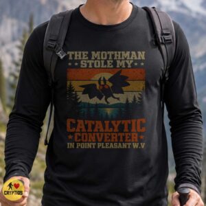 Mothman Stole My Catalytic Converter Retro 90s Shirt