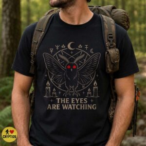 Mothman The Eyes Are Watching Occult Gothic Shirt